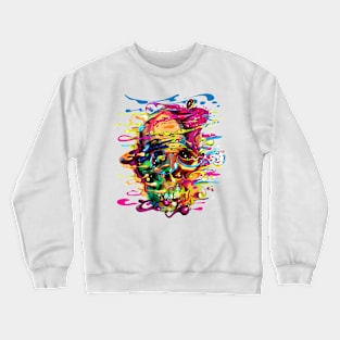 psycho skull Crewneck Sweatshirt